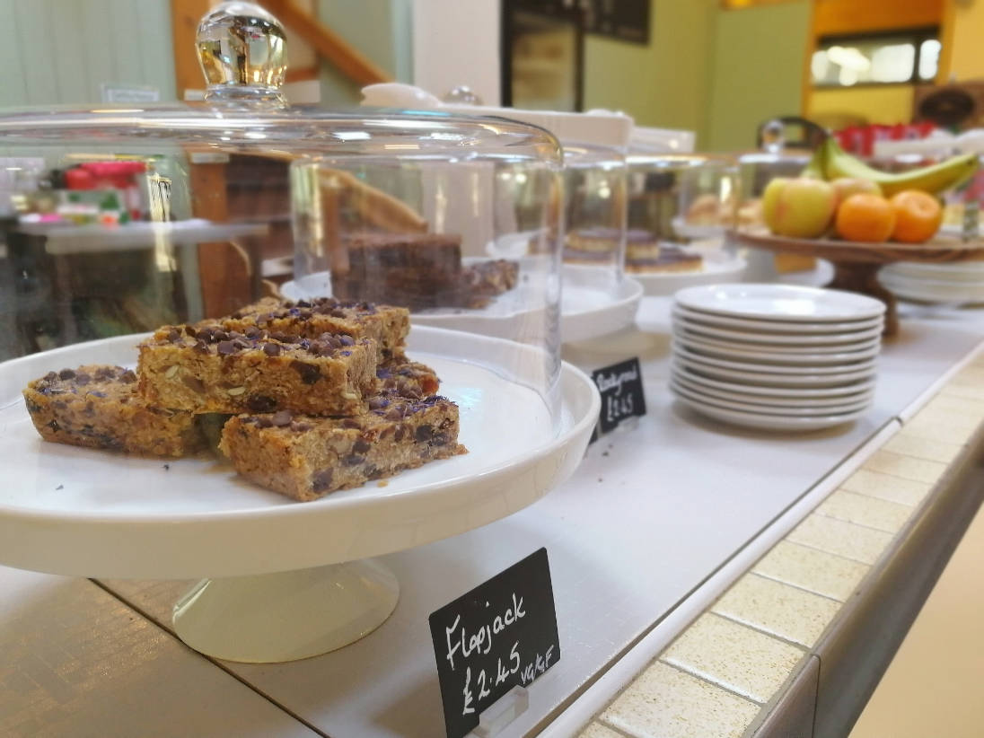 cake selection in cafe